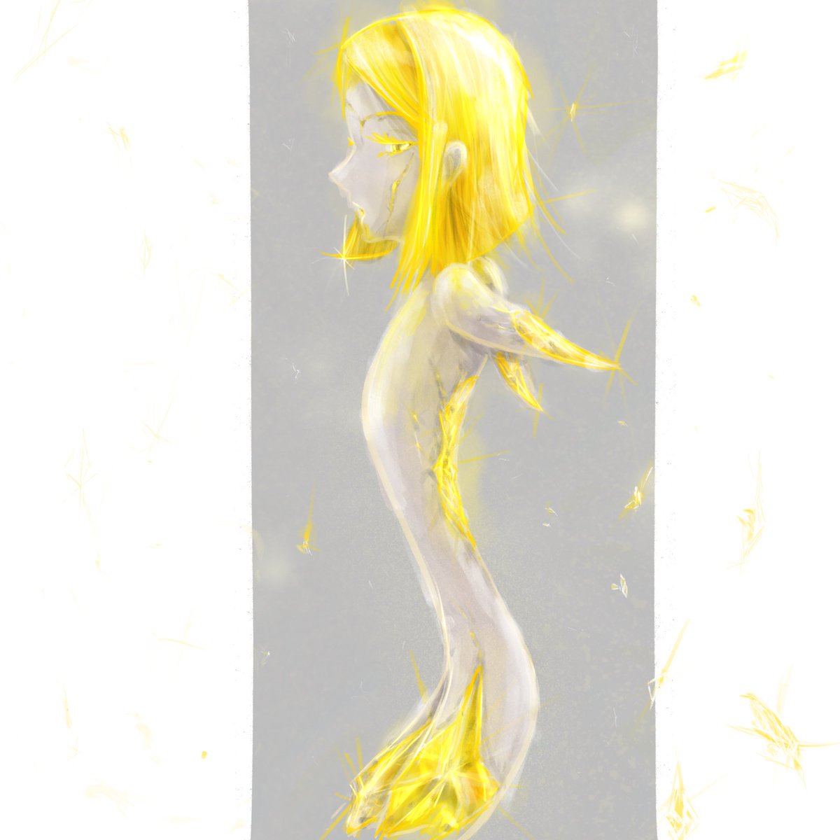 #ゴールデンウィークなので宝石の国絵でタイムラインをキラキラにしよう

 #housekinokuni_fanart

I tried to draw Yellow