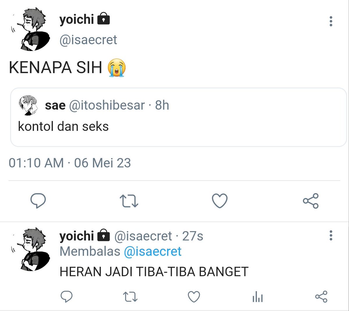 narachive's tweet image. Gk habie pikir lg