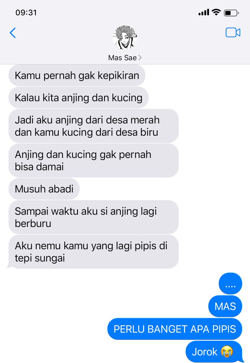 narachive's tweet image. Malah bikin cerpen