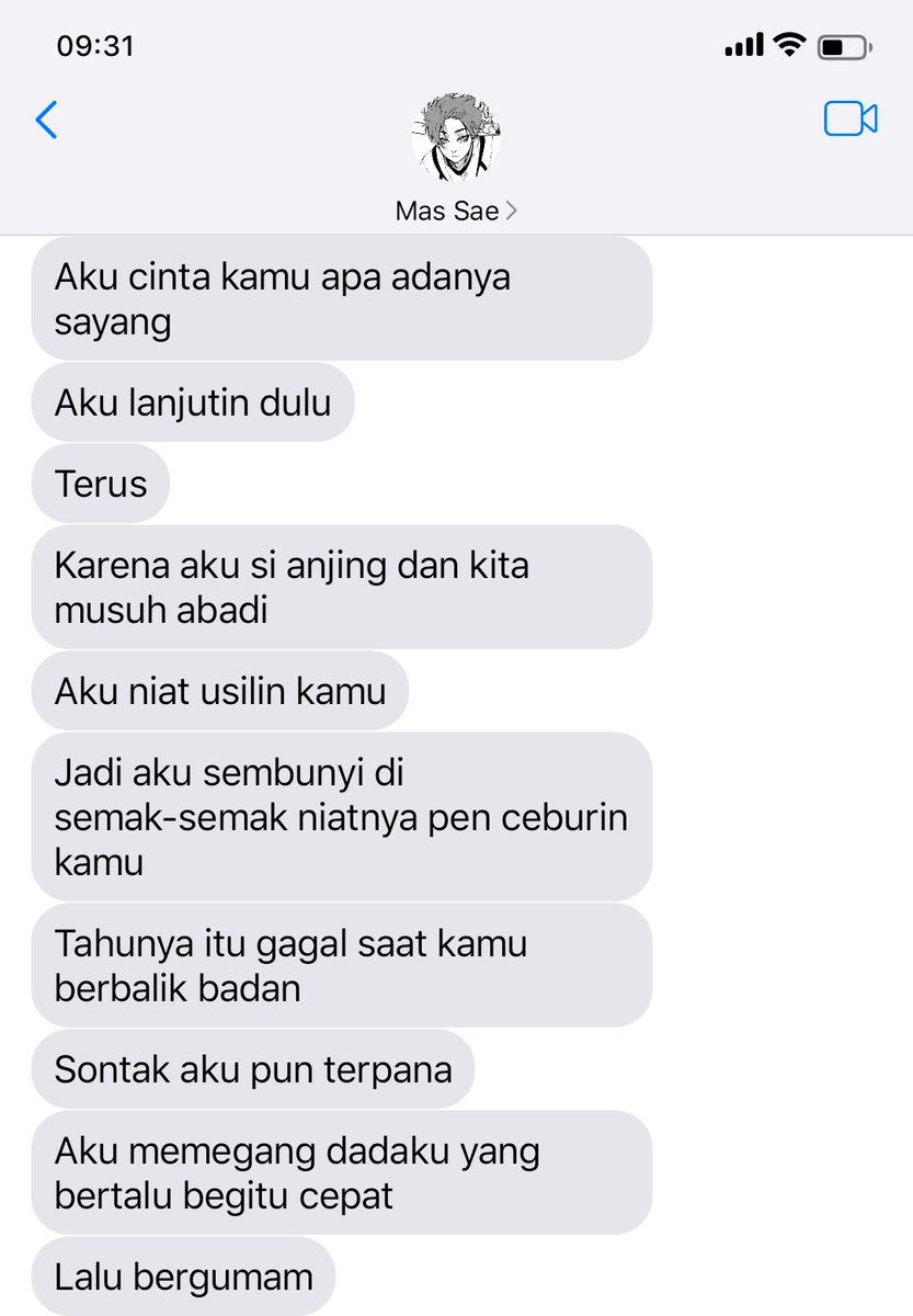 narachive's tweet image. Malah bikin cerpen