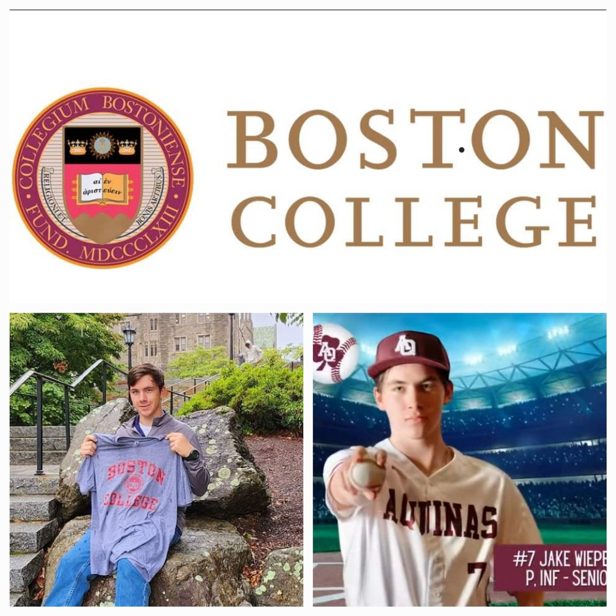 TheGhostrunneron3rd (@jrwiepert) on Twitter photo <a href="/JakeWiep3/">Jake Wiepert</a>, he had a few local baseball offers or his pick of colleges & universities due to his hard work in the classroom, but he has decided to attend <a href="/BostonCollege/">Boston College</a> in the fall of '23 to continue his education. <a href="/AQPrincipal/">AQPrincipal</a> <a href="/BaseballAq/">AQ Baseball</a> <a href="/Aquinas_XC/">Aquinas Cross Country</a> <a href="/ROCCathSchools/">DOR Catholic Schools</a> <a href="/JakeWiep3/">Jake Wiepert</a>, he had a few local baseball offers or his pick of colleges & universities due to his hard work in the classroom, but he has decided to attend <a href="/BostonCollege/">Boston College</a> in the fall of '23 to continue his education. <a href="/AQPrincipal/">AQPrincipal</a> <a href="/BaseballAq/">AQ Baseball</a> <a href="/Aquinas_XC/">Aquinas Cross Country</a> <a href="/ROCCathSchools/">DOR Catholic Schools</a>