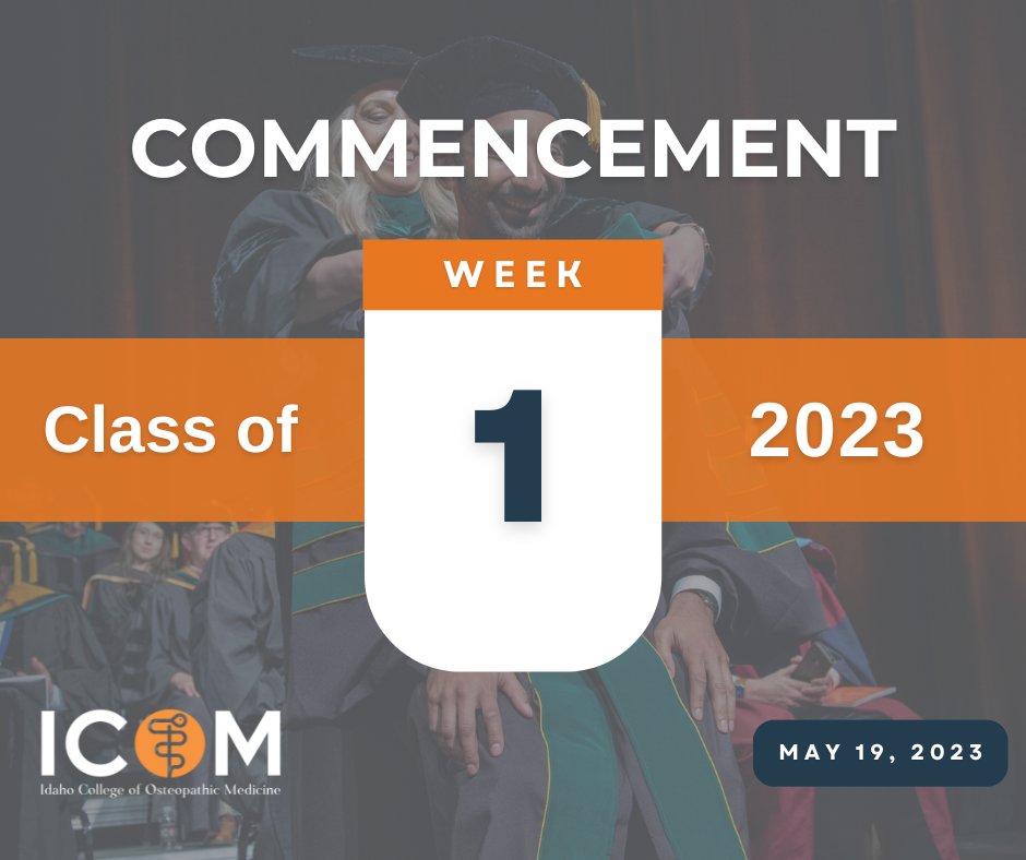 One 👏  week 👏 to 👏 go! 🎉

#IdahoCOM #ICOM2023 #ICOMGrad