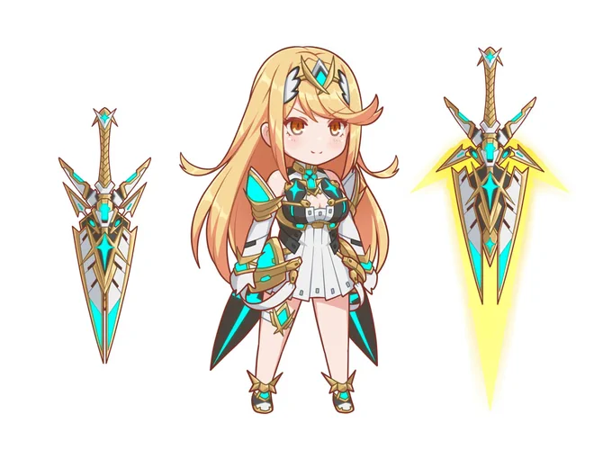 デフォルメヒカリちゃん(ΦωΦ)完成ver #ゼノブレイド2 #ヒカリ #デフォルメ 
