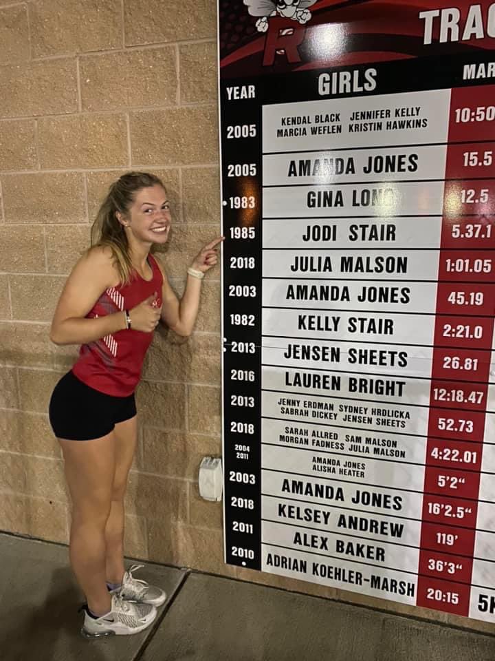 Big Shoutout to our Girl <a href="/arielabbott24/">Ariel Abbott</a> for breaking the 1600m school record tonight! She is a killer in the weight room and not afraid of anything! Proud of you!! #LTSquad is on Fire!!