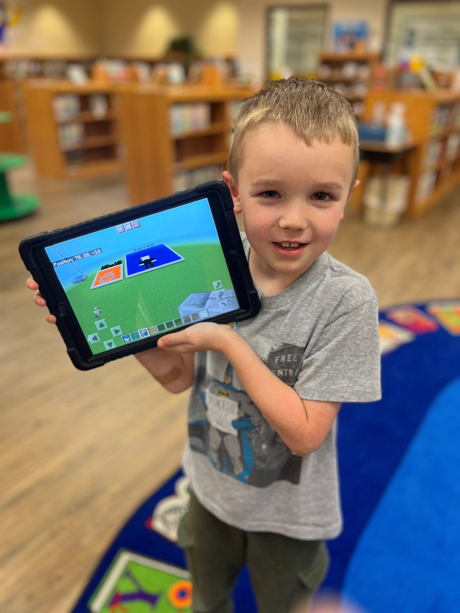 librarylew's tweet photo. Our first graders complete the @playcraftlearn Pixel Portrait build challenge today! @ITSCCSD @MicrosoftEDU #MinecraftEDU #ccsdconnectED23 #IKESmsEDU #MIEExpert https://t.co/M5eYK5IGtd