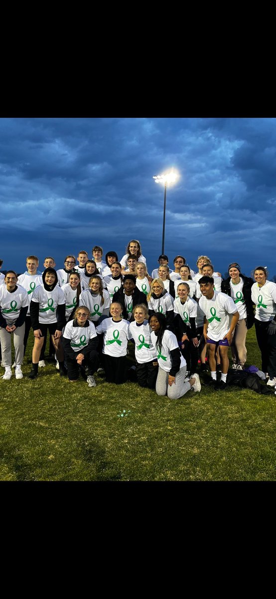TRtrackandField's tweet photo. The most impressive performance of the meet was coming together with the other teams for mental health awareness and raise over $1500 to be be donated to the Sarah Schulz foundation. https://t.co/edgaXzJA3L