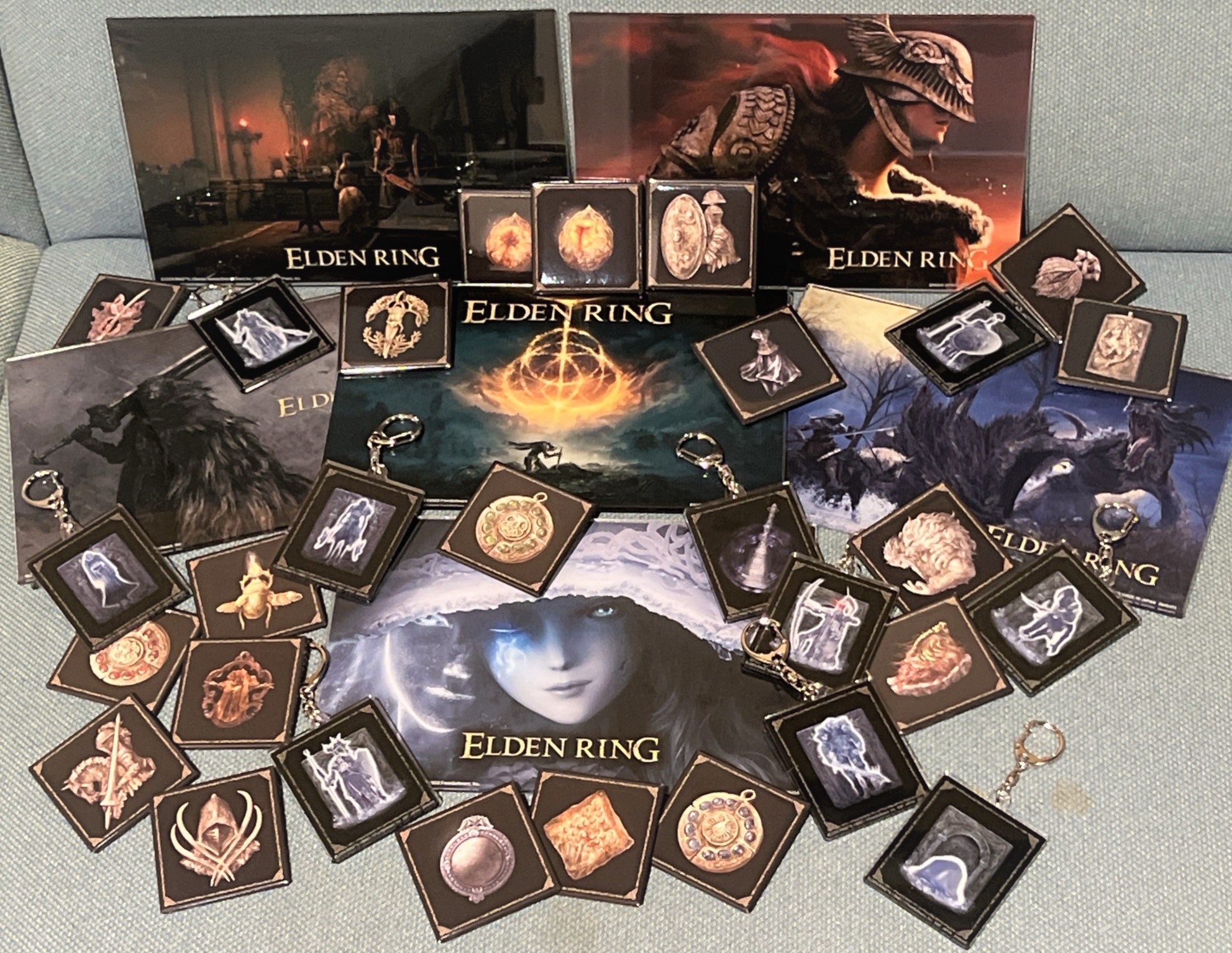 数々の賞を受賞 ELDEN RING スクエア缶バッジ ナムコ namco エルデンリング ピンズ・ピンバッジ・缶バッジ
