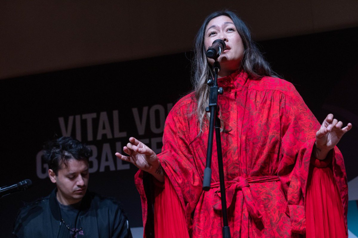 VitalVoices's tweet photo. Social justice Singer/Songwriter @MILCKMUSIC belts out a heartfelt performance at the 2nd Annual Vital Voices Festival!
Watch the replay here: https://t.co/YRpEktwm5N
#vvfestival #vitalvoices #milck #icantkeepquiet https://t.co/oMGhxEOuQi