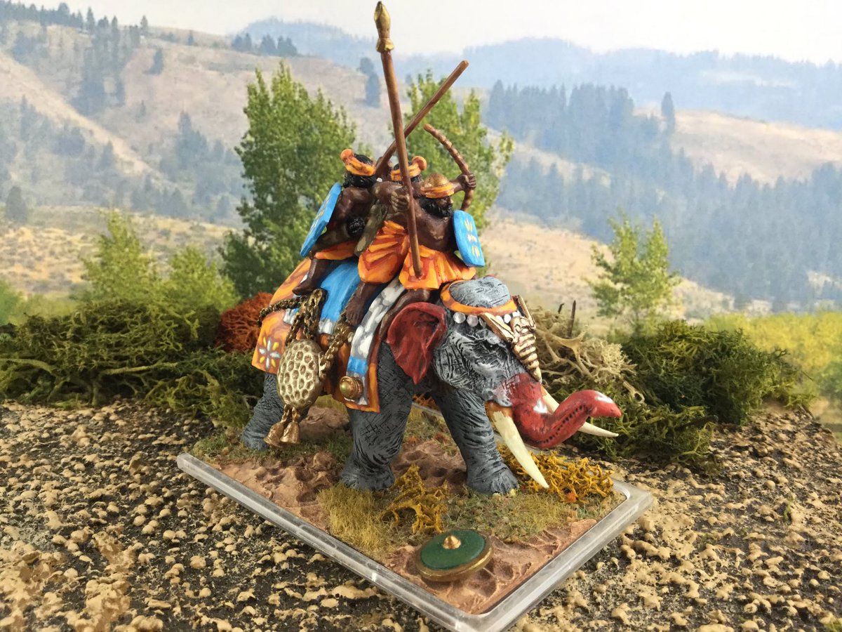 Oldwargamer's tweet photo. #ClassicalIndian war elephant 
#wargaming #wargamer #wargames #28mm https://t.co/PIXYGdeaxG