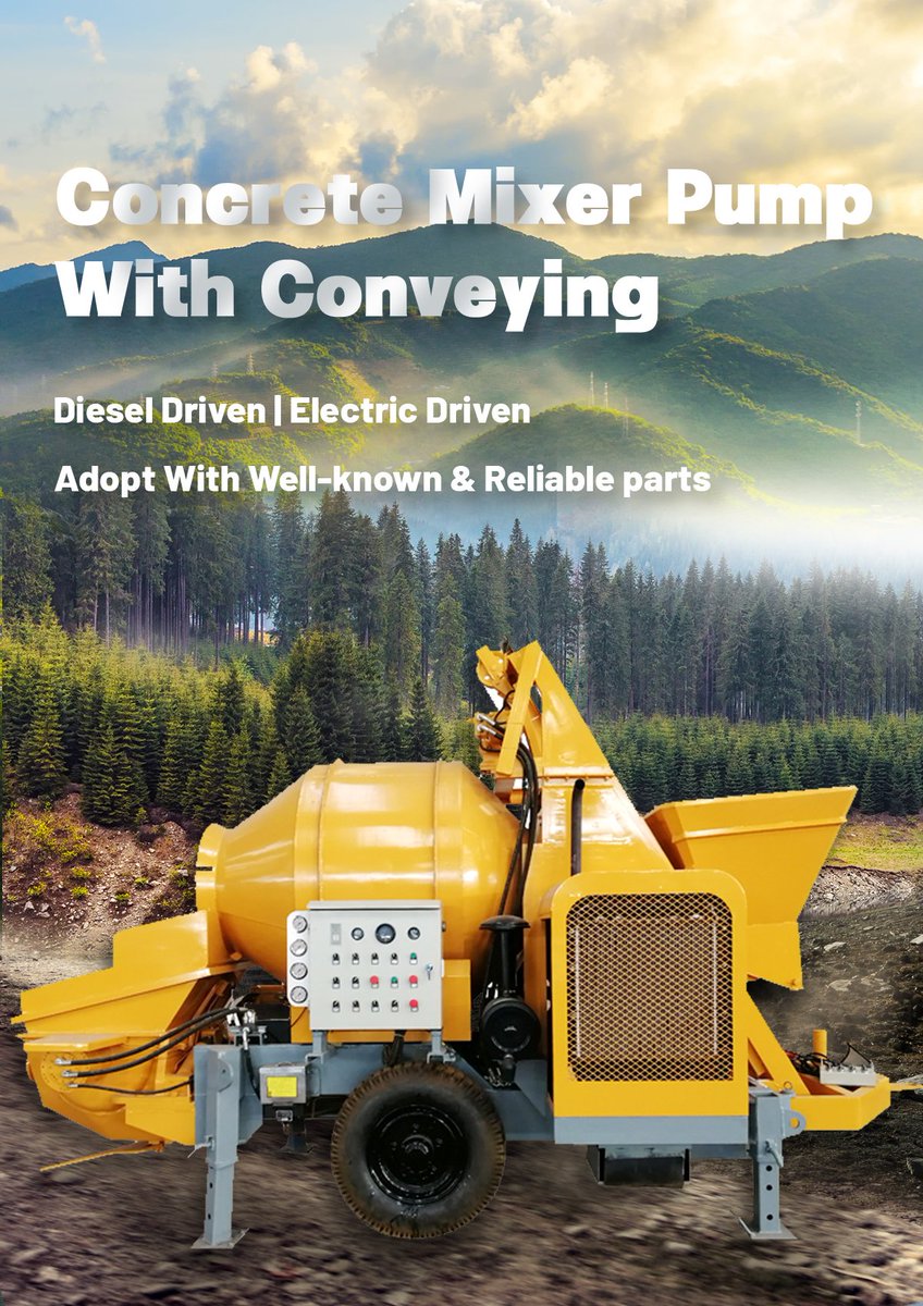 miracle6689's tweet image. This is concrete mixer pump with conveying.Easy to operate,lower price and support customization.WhatsApp:+13479698783
#concretepumping
#constructionequipment
#supportcustomization