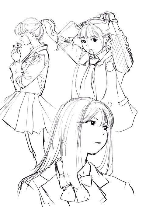 途中で描くの嫌になった