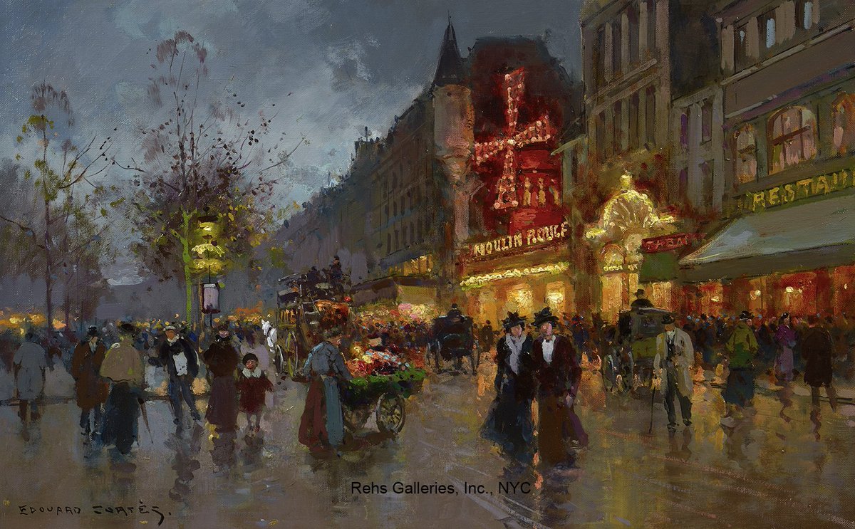 SOME OF OUR FAVORITE SOLD PAINTINGS - NEXT:

EDOUARD LÉON CORTÈS
(1882 - 1969)
Moulin Rouge

rehs.com/Edouard_Leon_C…

#edouardcortes #Paris #france #moulinrouge
#simplertimes #oilpainting #parisstreetart #evening #parisfrance
#fineart #paintingoftheday #painting #cityscape