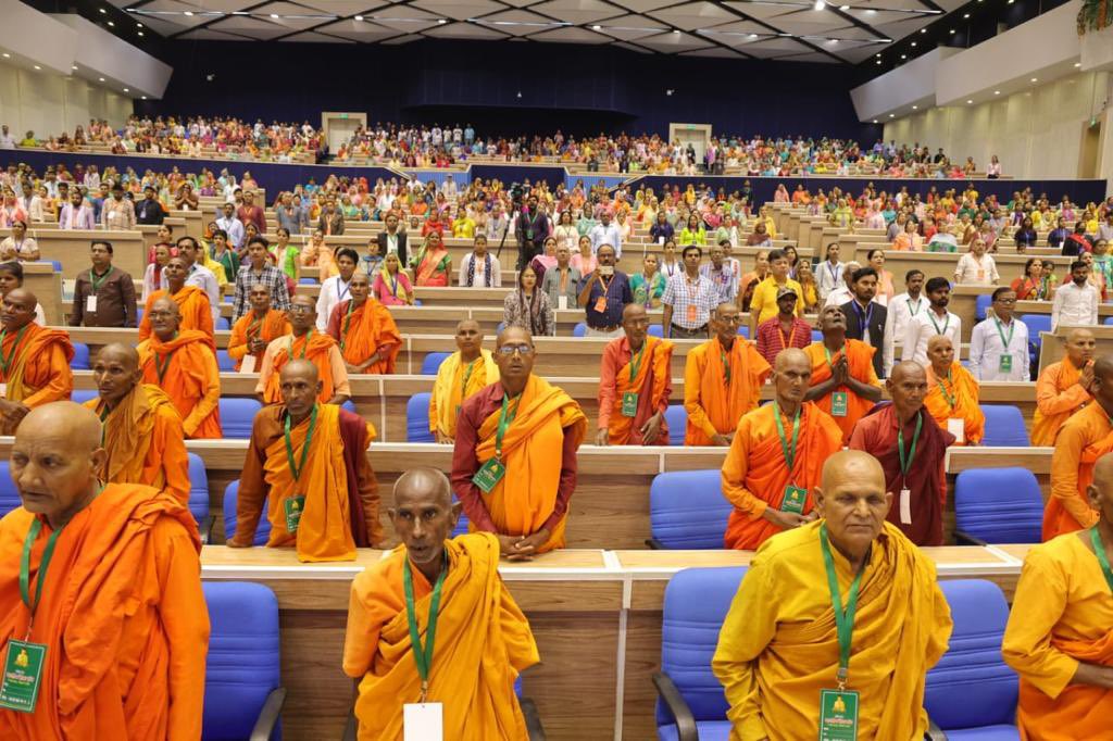 कल नई दिल्ली में #बुद्ध_पूर्णिमा के अवसर पर भारतीय बौद्ध संघ द्वारा आयोजित 'सामाजिक समरसता सम्मेलन' में उपस्थित रहा ।