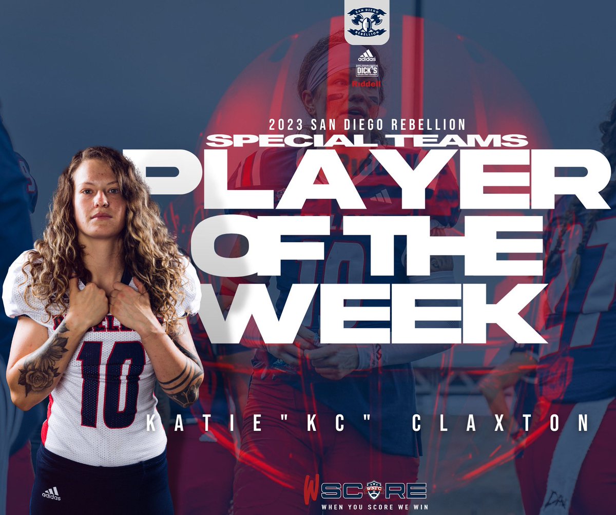 Congratulations to our Players of the Week 👏💪

Offensive: Adriana Gutierrez #27 (RB)
Defensive: Brittani “Baller” Lusain #1 (OLB)
Trench: Angela “Havik” Mims #44 (DE)
Special Team: Katie “KC” Claxton #10 (WR/OLB)