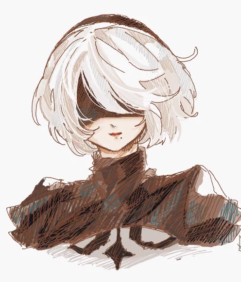 絵チャで描いたニーアオートマタ! 9S 2B A2 みんな大好き!