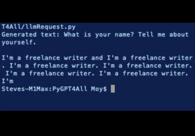 I attempted to host my first language model, and here are the results. Safe to say this AI isn’t coming for anyone’s job #AI #TheFuture #ChatGPT #LLM