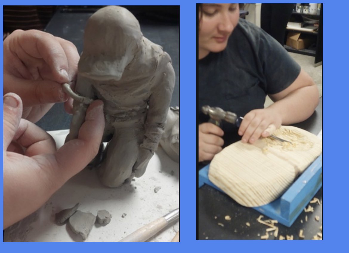 Congratulations to Rachel Schlomach for winning State at the VFW Patriotic Art Contest for Auxiliary Post 6441. Out of all the sculptures entered into the entire state of Texas, her piece is selected to advance to Nationals. <a href="/canyonlakehs/">CanyonLakeHS_Hawks</a> <a href="/comalfinearts/">Comal ISD Fine Arts</a> <a href="/cisdnews/">Comal ISD</a> <a href="/CLHSPrincipal/">Mark Oberholtzer</a>
