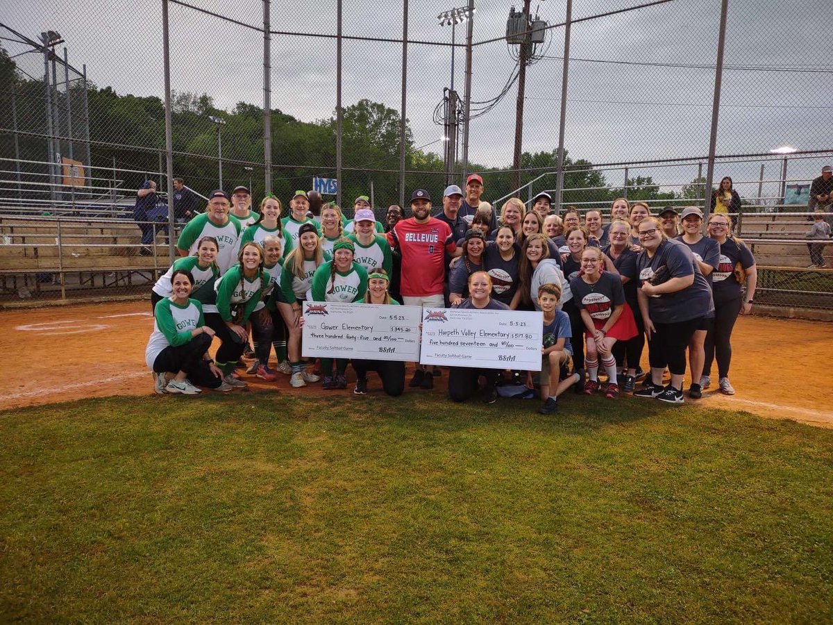 gowerpto's tweet photo. What a night! Thanks everyone that came out to support our Gower staff! And congrats to HVES staff. Great game! 
Harpeth Valley Elementary PTO 
Bellevue Sports Athletic Association (BSAA) Thank you for hosting and bringing our community closer! https://t.co/Uh0mKU51ei