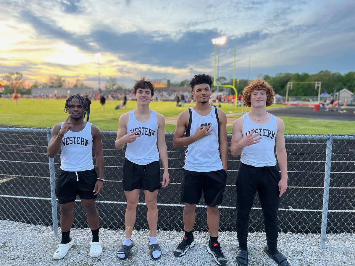 Conference Champs
4x100 Relay - Myreon DeVost, Simon Aaron, Caleb Cook &amp; Matthew McKitrick. 44.20