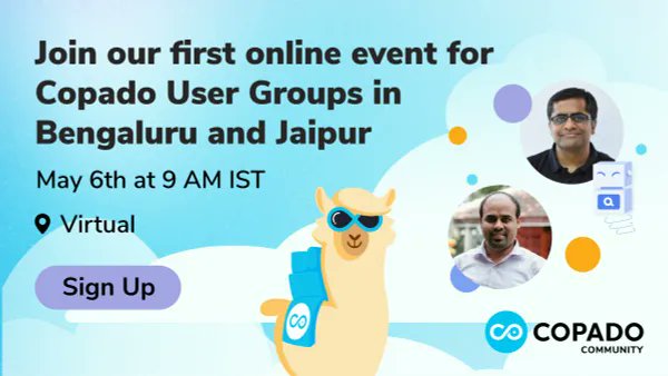 SantoshPadisala's tweet photo. Super Excited and very happy to join the inaugural Virtual Event of Copado Users Group in Bengaluru and Jaipur. This is very informative. #Copado #CopadoUserGroups #CopadoBLR #CopadoJAI #CopadoCommunity #Copado #CopadoRelease #CopadoDevOps https://t.co/XZj6xeJZRK