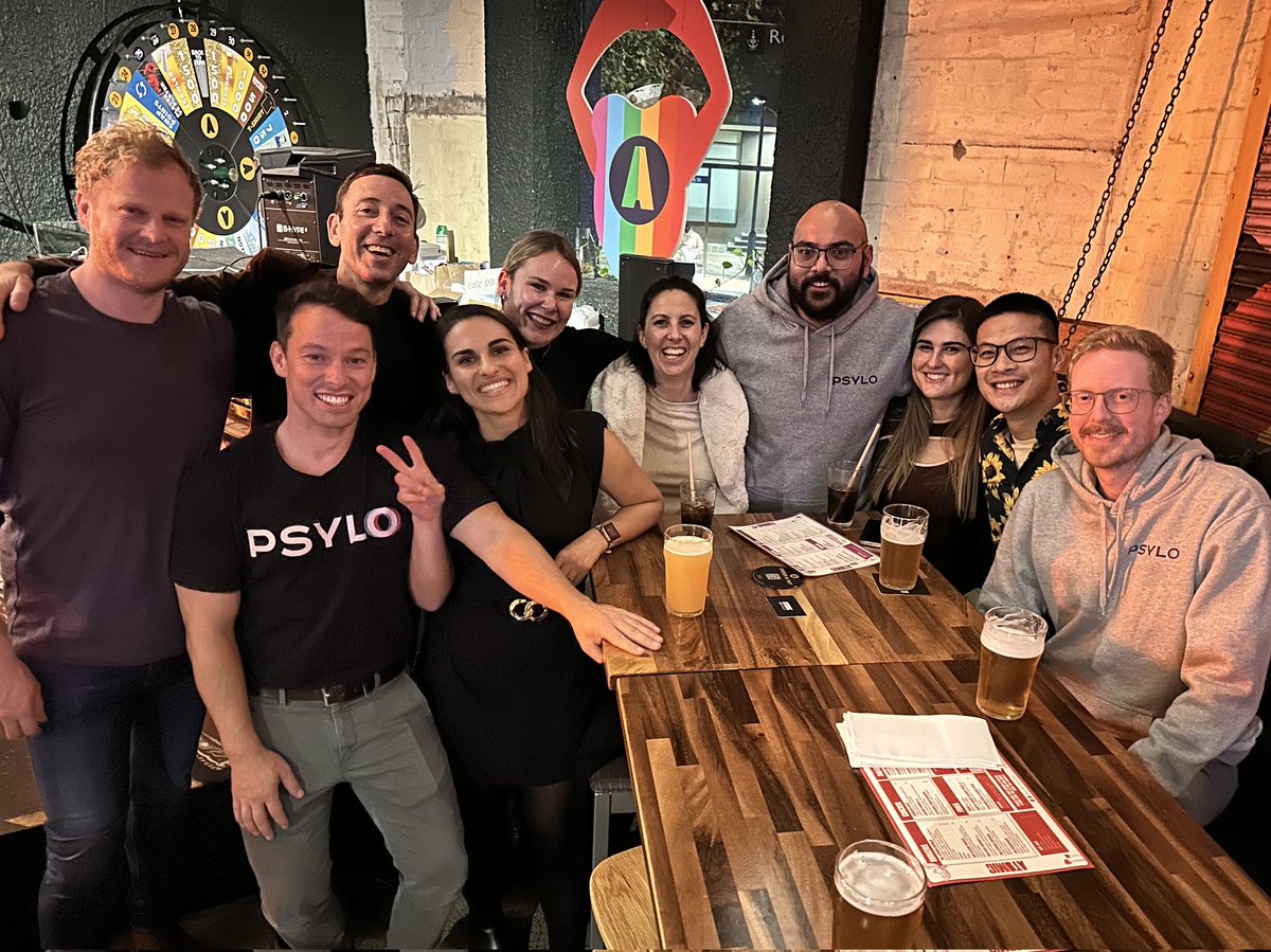 Dr Dilara Bahceci (@dilarab_phd) on Twitter photo I had so much fun last night at our farewell drinks with <a href="/samuel_b_phd/">e/hed π₯³</a> & the Psylo fam!
Thank you to @Psylo_Bio & <a href="/joshismin/">Joshua Ismin</a> for hosting and to all the wonderful people of Sydney who joined us. I'm so excited for US adventures but it's things like this I'll miss the most π I had so much fun last night at our farewell drinks with <a href="/samuel_b_phd/">e/hed π₯³</a> & the Psylo fam!
Thank you to @Psylo_Bio & <a href="/joshismin/">Joshua Ismin</a> for hosting and to all the wonderful people of Sydney who joined us. I'm so excited for US adventures but it's things like this I'll miss the most π