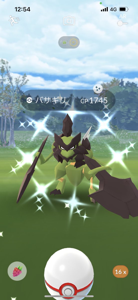nnk24_n's tweet photo. さっそく！💚

#pokemomGO #バサギリ https://t.co/5wDCJSYjPY