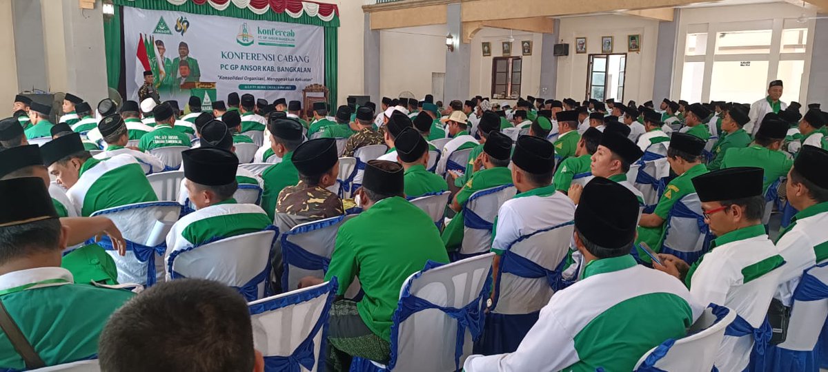 syafiq_ansor's tweet photo. Selamat dan Sukses untuk PC GP Ansor Kabupaten Bangkalan yang hari ini menggelar Konferensi Cabang  #KonfercabAnsorBangkalan https://t.co/eom1judkzE