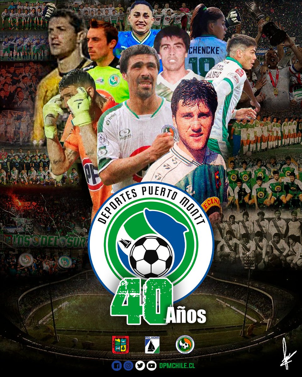DPMChile's tweet photo. Y ya son 40 años🎂
En este nuevo aniversario queremos llamar a los hinchas, jugadores, jugadoras, cuerpos técnicos, dirigentes y todos los que lleven Puerto Montt en el corazón a unirse y apoyar al Velero.
Porque Puerto somos todos, vamos por otros 40 años juntos.
Feliz 6 de mayo https://t.co/maXgmc4137