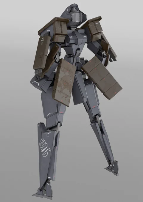 中学生から高校生までずっっっっっっっとっっっっっっ  ロボットを描くのが好きで(今はほとんど描いていませんが…だで現在の学業が私の想像力をかき消している(泣)、いつか自分の描いたロボットが3Dモデルになることを夢見ていたことを今でも覚えています  ついにやった  やったぜ!!!!!