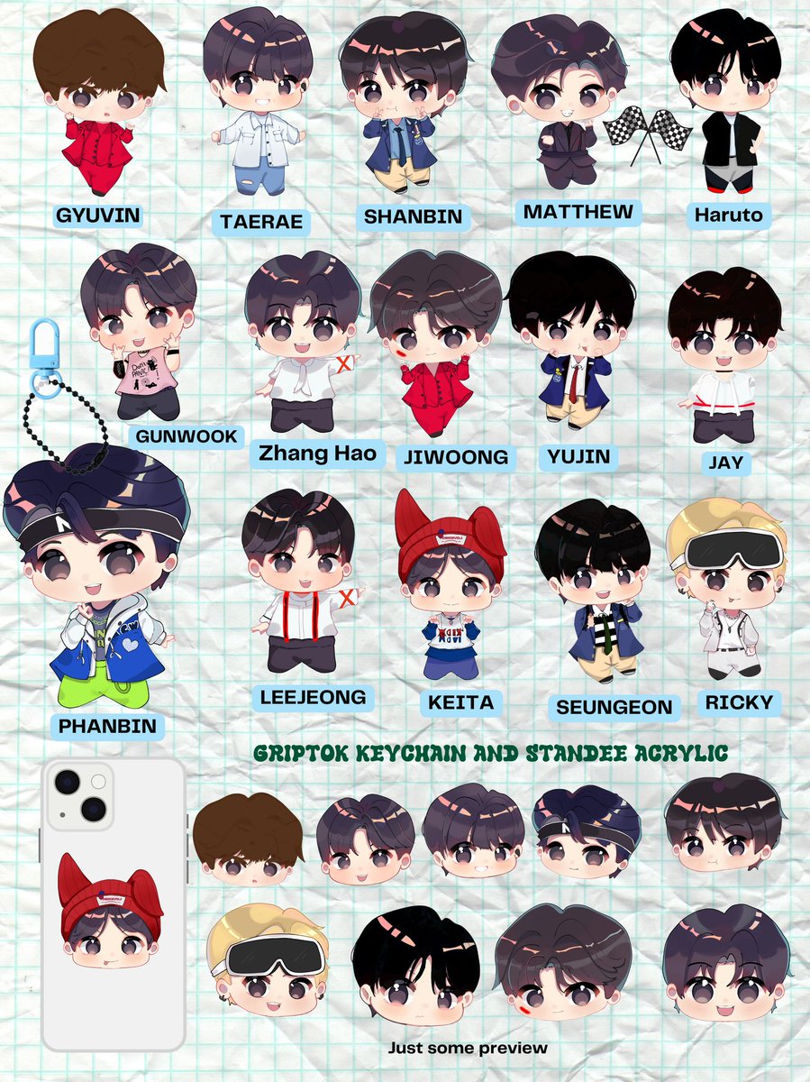 [Reupload again]
OPEN PO ACRYLIC ZB1 AND BOYS PLANET, GRIPTOK STANDEE &amp; KEYCHAIN PO 5 - 15 MEI.
bisa dp dengan link gform:
🔗forms.gle/S9E9SRzJZurkNr… 
FullPay CO shopee only:
🔗shp.ee/hn8m2jz
detail dan katalog cek dibawah 👇
양도 제로베이스원 wts zb1 boysplanet  보플양도