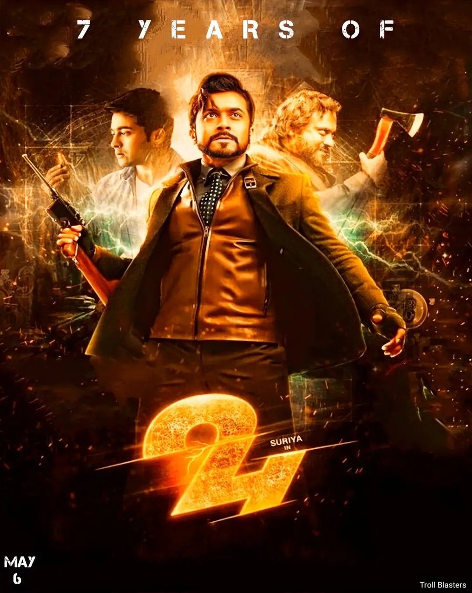 #24TheMovie Final Box Office Collection :-

Tamil Nadu : ₹32.50 Cr
Andhra & Nizam : ₹27.10 Cr
Kerala : ₹10.30 Cr
Karnataka : ₹6.20 Cr
Rest of India : ₹1.00 Cr
Overseas : ₹31.80 Cr / $4.77 Mn

Total Worldwide Gross : ₹108.90 Cr

#7YearsOf24TheMovie