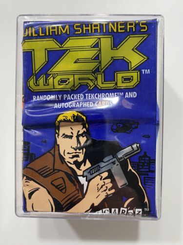 MEarthprime's tweet photo. @OakhurstStudios Have the movies, tv series book, comic books & Trading cards based on @WilliamShatner #TekWorld. Somebody needs to reair them. https://t.co/8jAjCe2WZ9