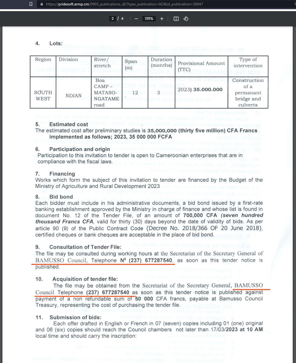 tassingremi's tweet image. Hier j'ai demandé si vous voyiez le problème. Observez bien les téléphones sur l'Appel d'Offre et le communiqué d'attribution. C'est le même 
Tel: 677287540!
La mairie de BAMUSSO et son maire, MEME MEME SAMUEL, octroient un marché à une entreprise qui répond à leur téléphone

1/4