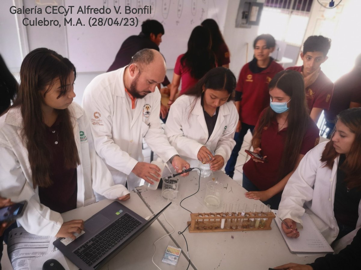 Makynu's tweet photo. Boletín Académico
CECYT Alfredo V. Bonfil 

Estudiantes 2° semestre de las especialidades: Técnico en Programación y Técnico en Producción Industrial confirmaron en la práctica principios teóricos de "Ácidos y bases" con MultiLab Fourier    
#ingeculebro
#educarconcienciasocial https://t.co/ZZxFqcq6MJ