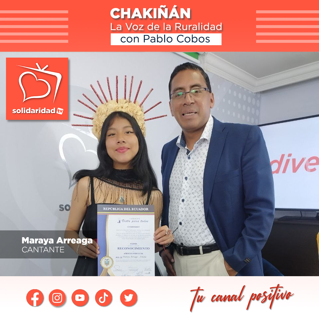 solidaridadtvec's tweet photo. Chakiñan - la voz de la ruralidad con Pablo Cobos
 
Invitados: Julio Flores - Presidente GAD Nanegalito 
Roberto Flores - Presidente GAD Gualea 
Cristian Rodríguez - Presidente GAD Pacto
Maraya Arreaga - Cantante  

#SolidaridadTV 
#FundacionVistaParaTodos https://t.co/PzBN5erHR1