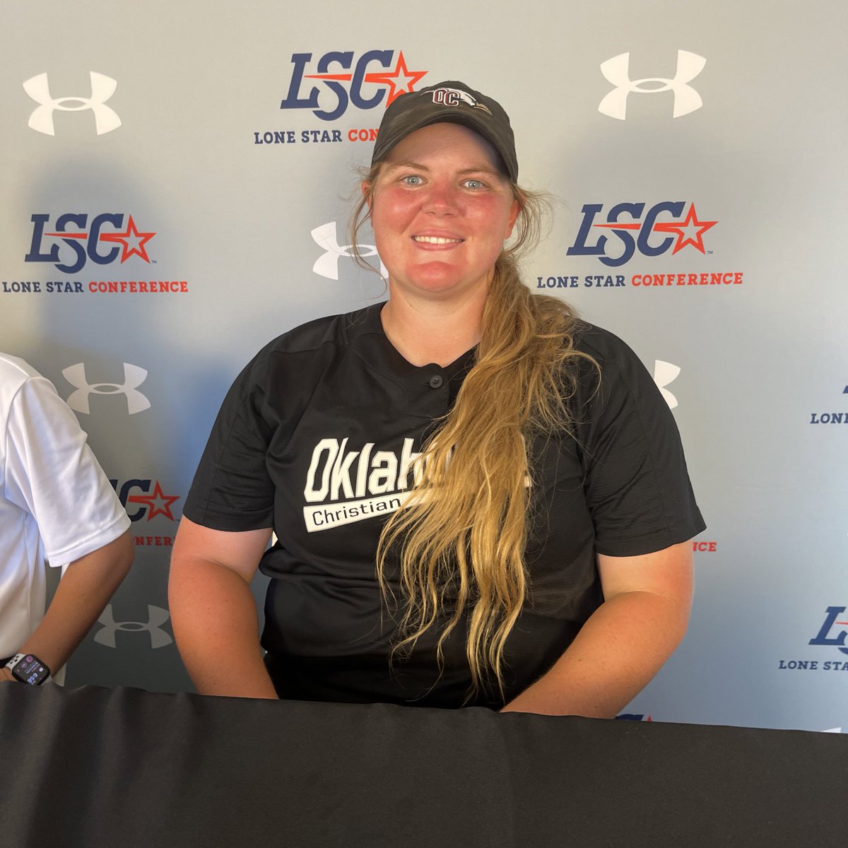 LoneStarConf's tweet image. Going-to-the-championship-game smiles from the @OCEagles. 😀😀

#LSCsoft