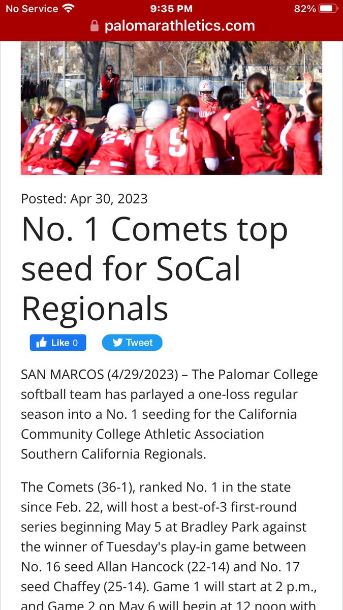 melher6's tweet photo. @PmarAthletics 
Way to go Comets!! 🥎 https://t.co/ahC1wVJYnd
