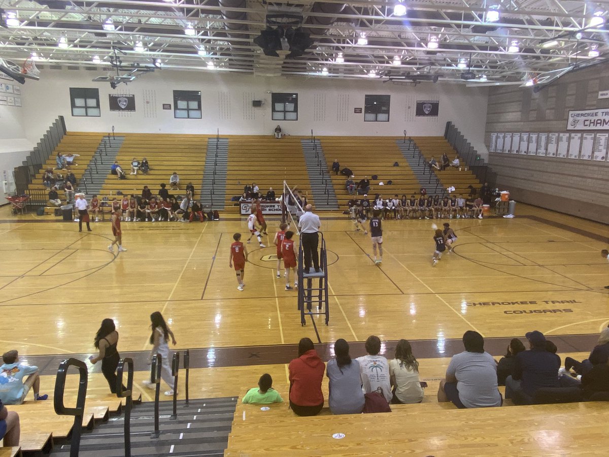 CCSDATHACT1's tweet image. 5A Boys Regional Volleyball: Region 2 - FINAL from Cherokee Trail - The Cougars take Region 2 honors with the 3-0 win over Cheyenne Mtn. earlier on Friday, and the 3 sets (25-16)(25-19)(25-17) to 1 set (24-26) win over Regis Jesuit in the nightcap. 
@CTHSAthletics @aurorasports