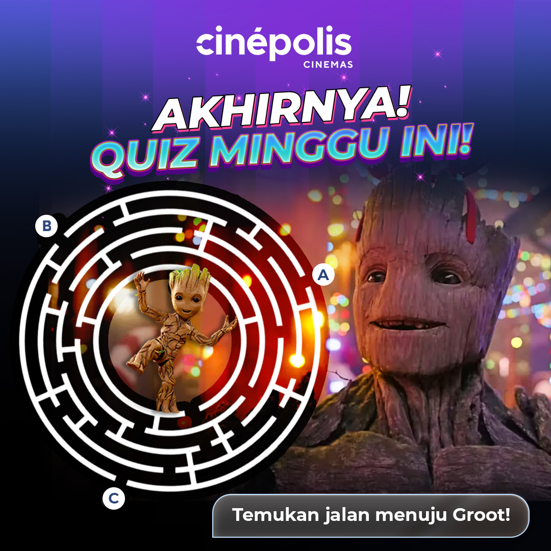 cinepolisID's tweet photo. Mau TIKET NONTON GRATIS dari Cinépolis Cinemas? Yuk follow @cinepolisID, RT tweet ini &amp; reply pertanyaannya.

5 pemenang akan mendapat masing-masing 2 tiket nonton!

🎉 Pemenang minggu lalu: @adiningdiri @mocona22 @aristianto0110 @inid97 @pujiwijaya🎉

#CinepolisQuiz https://t.co/2ueuIWBux7
