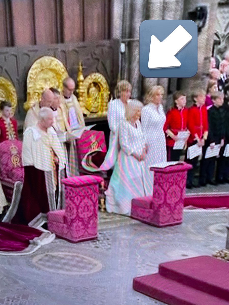 Countesskam's tweet photo. Am I drunk, or are there 3 Camillas?! 🤣 #kingscoronation2023 #camilla #QueenConsort #champagne #tipsy #KingCharlesIII #London https://t.co/93moZHM7R9
