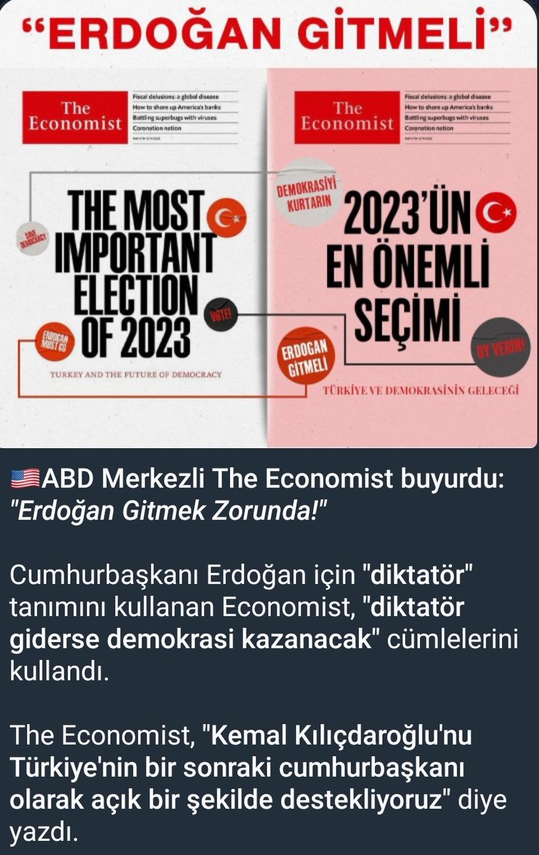 PKK, fetö, LGBT, Yunan, Ermeni, ABD, Avrupa, kısacası Türkiye ve İslâm düşmanı herkes Tayyip Erdoğan gitsin diyor ❗ Sen ne diyorsun ⁉️