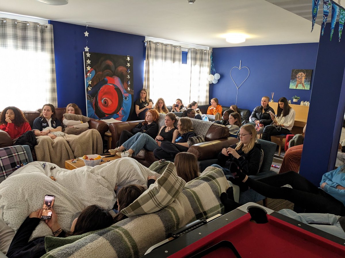 HopemanHouse's tweet photo. Cosy morning in Hopeman house @gordonstoun watching the coronation of King Charles after a morning run and swim. #Coronation https://t.co/8HxX2ew34W