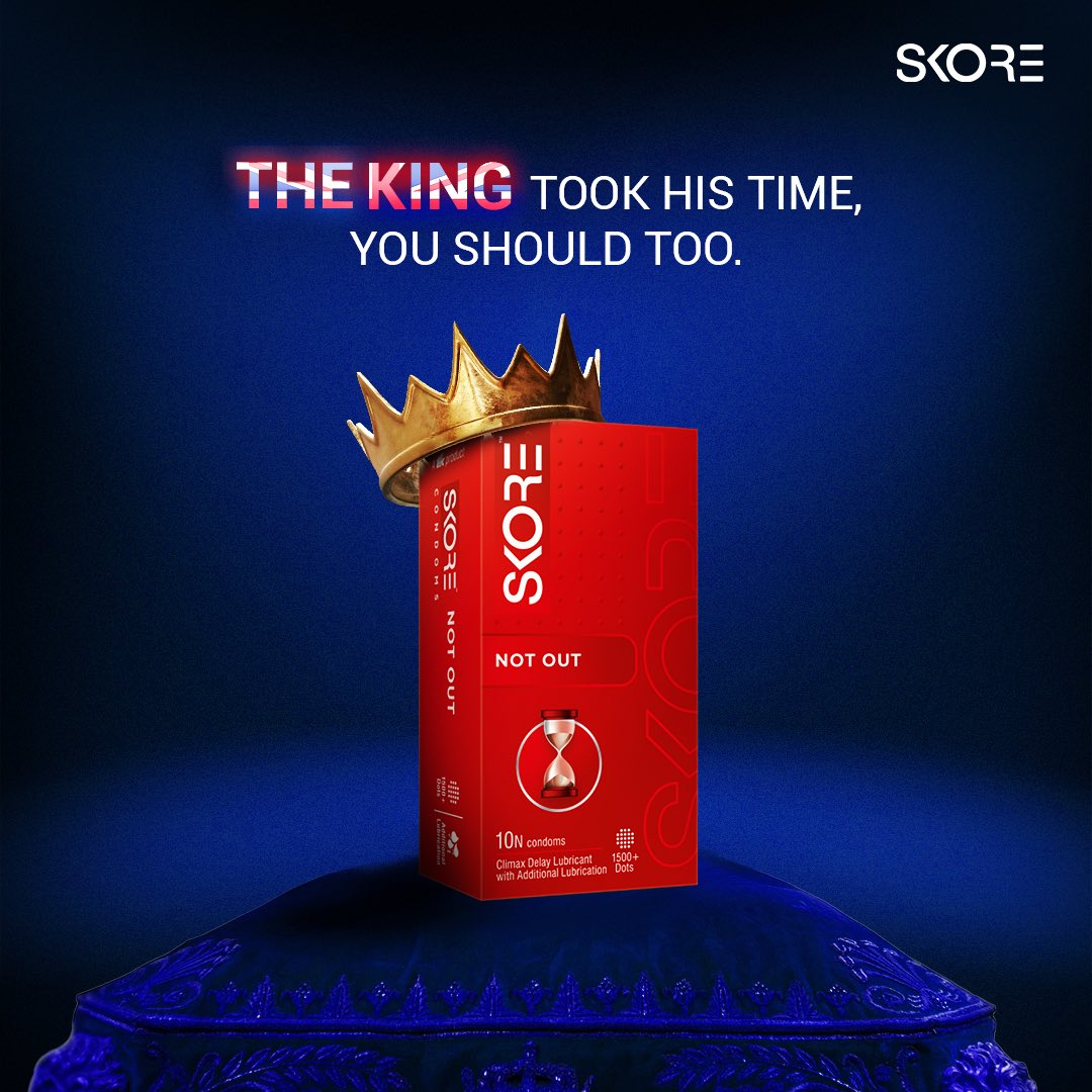 SkoreIndia's tweet photo. Good things come to those who wait!π
#Skore #SkoreCondoms #GetNaughtier #Royal #royalceremony #coronation #SkoreNotOut #TopicalSpot #theking https://t.co/uyP0mUB8p7