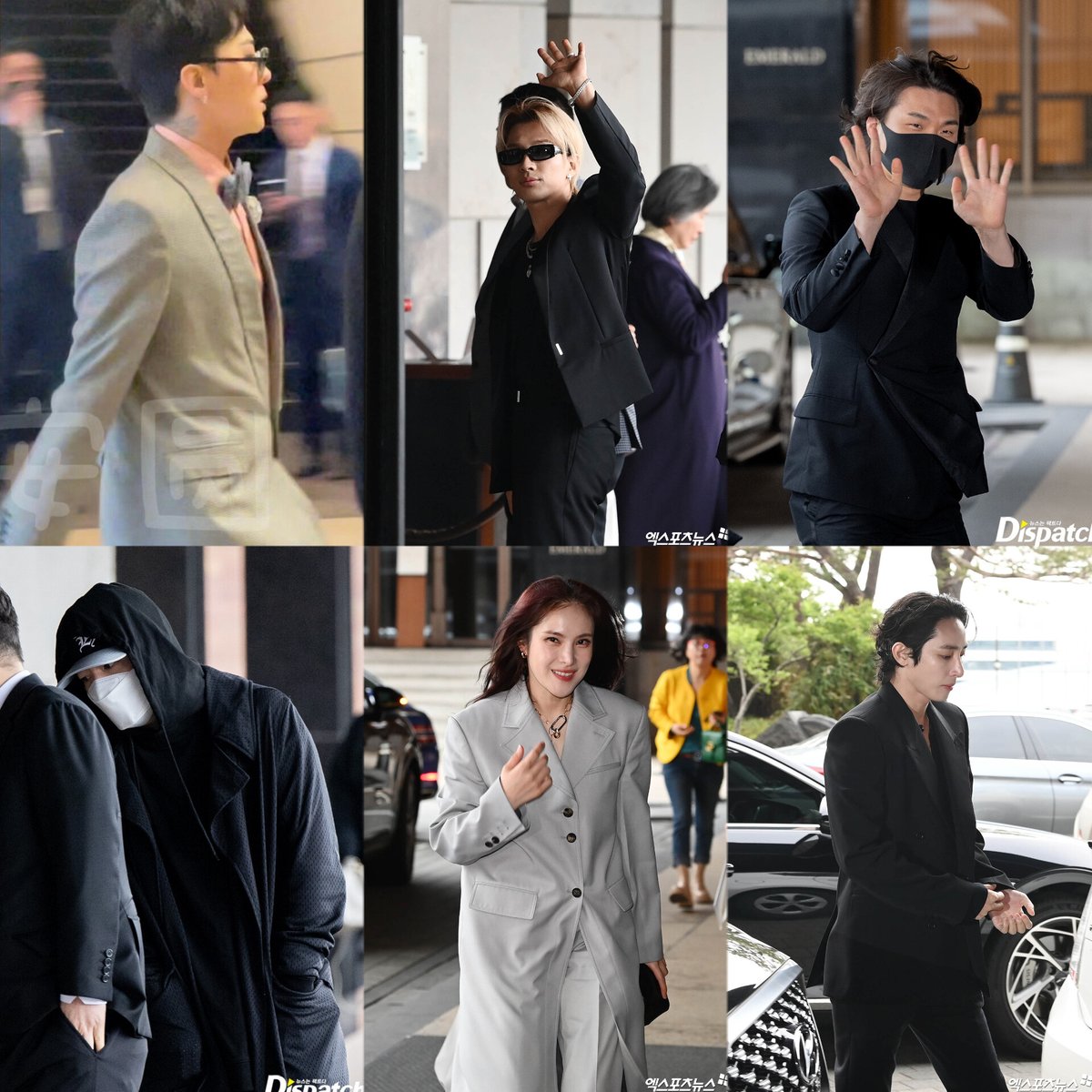 gdtopremacy's tweet photo. GDRAGON, Taeyang, Daesung, Teddy Park, Gummy &amp; Lee Soo Hyuk at Se7en and Lee Da Hae's wedding. The YG family reunion we all needed https://t.co/L3KNVk6QQK