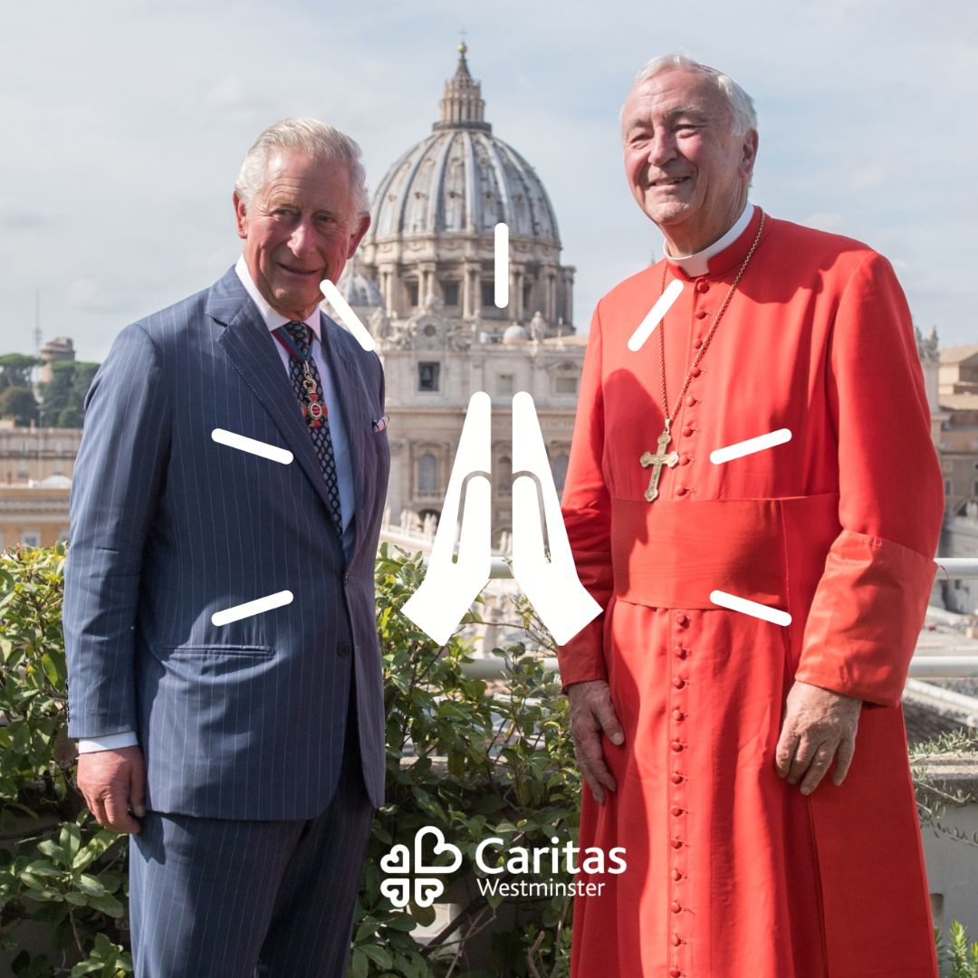 CaritasWestm's tweet photo. Today we pray, in union with @CardinalNichols and people across @rcwestminster for #KingCharles and #QueenCamilla 

And our thanks for everyone working hard today, especially those ensuring the #Coronation goes smoothly 

https://t.co/oBdbgf4RiZ
📷 @zurma1305 https://t.co/dVUxwLOq14