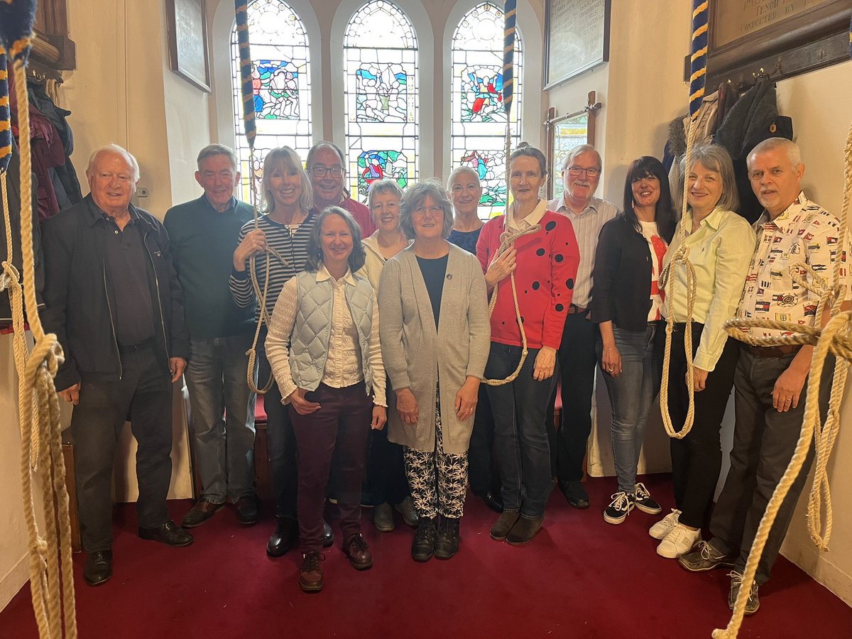 RichardJones253's tweet photo. Bell ringers from @SGSGAshtead ringing for the #Coronation this morning. They’ll be ringing for services tomorrow including our special #Coronation2023 service at 6pm. Then on Monday, they will ring a celebration quarter peel.  #bellringing @CofEGuildford @churchofengland https://t.co/ODIAwUAQ2F