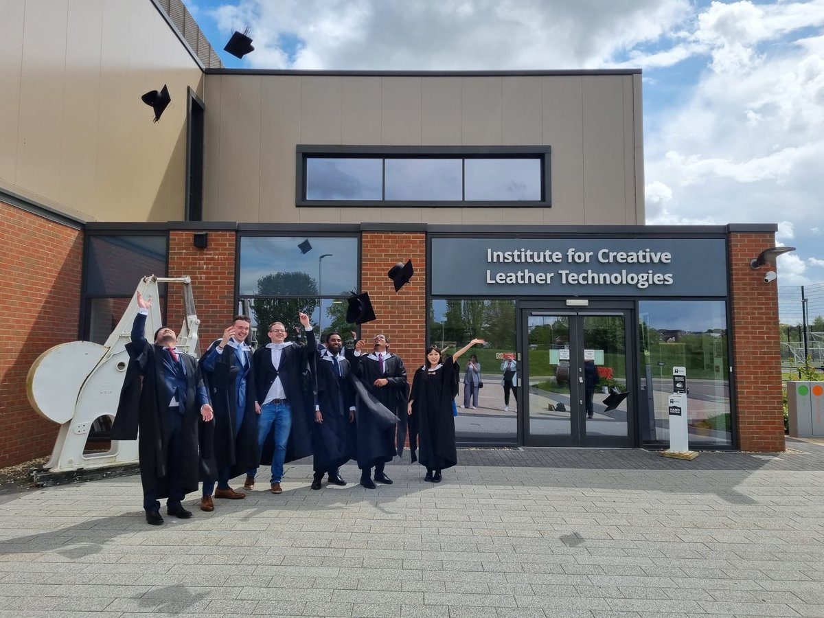 ICLTLeather's tweet photo. Congratulations to the MSc Leather Technology students on their graduation. Well done! @FashionUoN @UniNorthants #studyleather https://t.co/I2VRpyCKlV