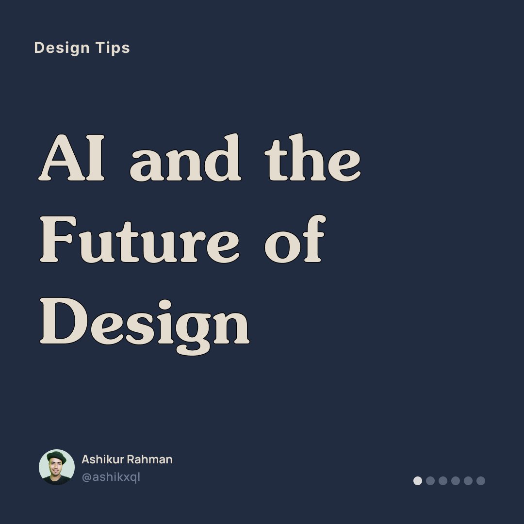 ashikxql's tweet photo. AI and the Future of Design
#aidesign #designbyai #Ai #artificialintelligence #automateddesign #designauto #designerAi #Aidesigner #designwithAi #chatgtpforDesigner #fastdesign #designergrowth https://t.co/KDkrx5LzvF