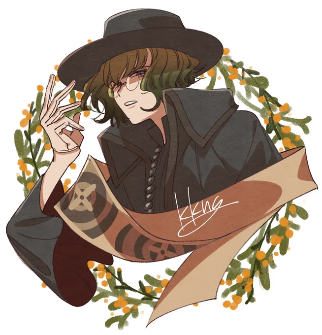 キカイ先生がファウストを描いてくれた〜!!嬉嬉嬉嬉嬉嬉!!! カッコ良くてすごく呪屋らしさにあふれている!ジャンル外の人の描いた推しからしか得られない栄養素だよ〜!!!ありがとうございます!!!