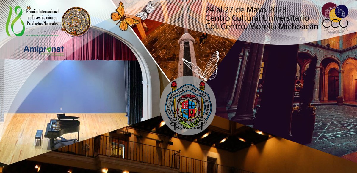 18ariipn's tweet photo. En 18 días nos espera el Centro Cultural Universitario para la 18a Reunión Internacional de Investigación en Química de Productos Naturales en honor al Dr. Carlos M. Cerda García Rojas.
Aún hay tiempo, inscríbete: 
https://t.co/tmwOgr8i17 https://t.co/8MSpcaDQE1